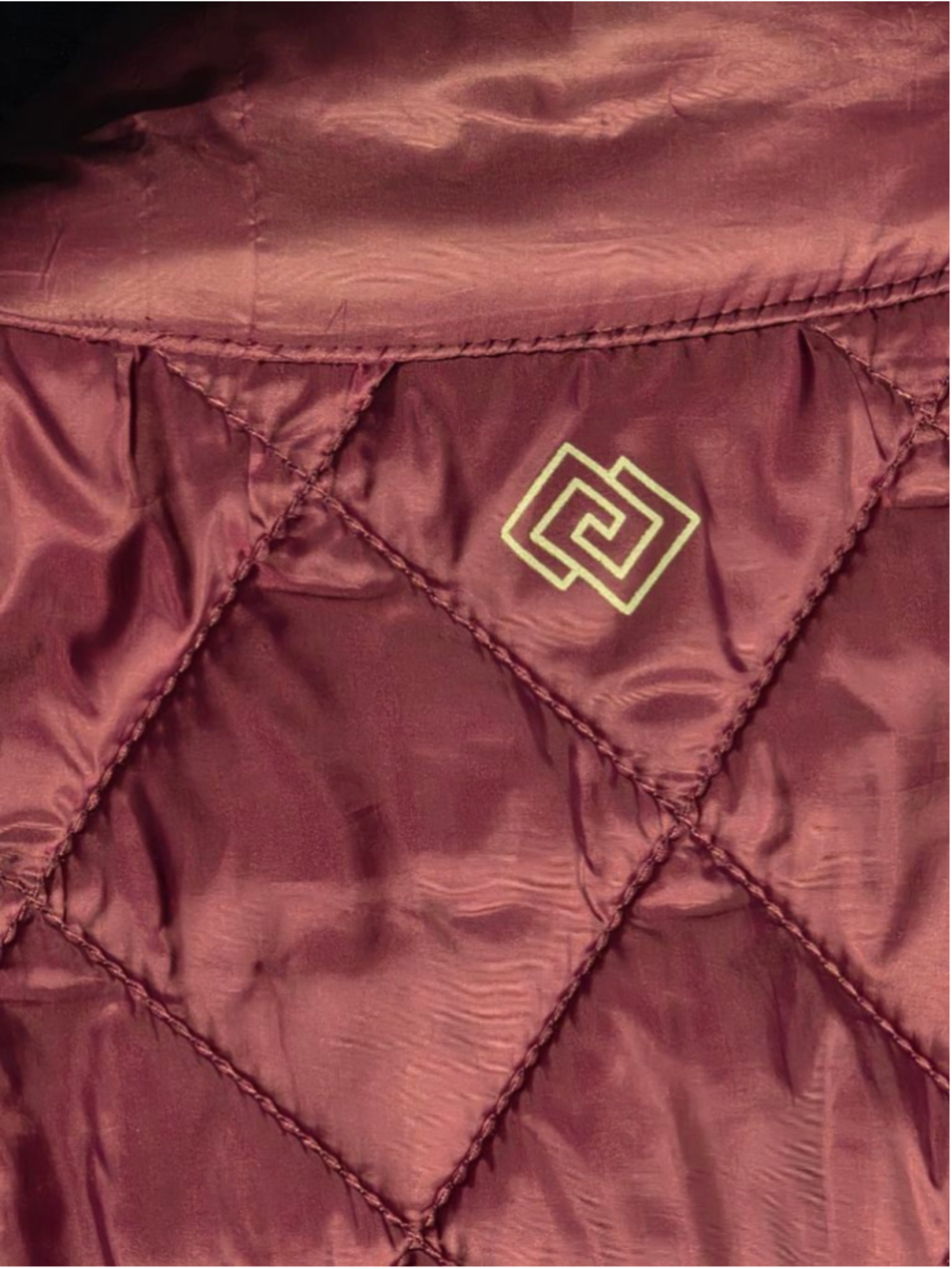 Women's ZELOS Burgundy Quilted Puffer Vest M y2k 90's fall - Picture 4 of 5